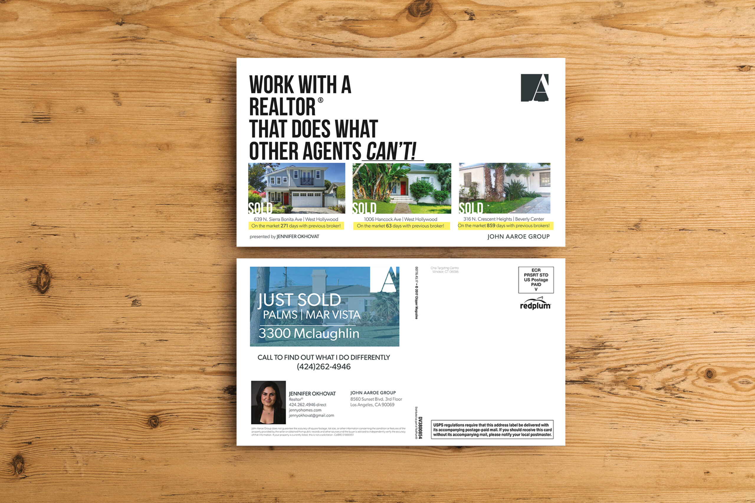 A well designed postcard marketing campaign enables realtors to generate clients and sell houses.